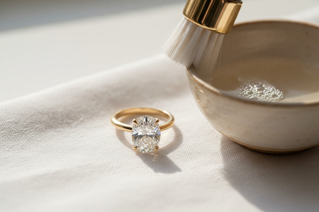 How to clean and care for your diamond engagement ring at home — expert guide by JewelryRich Fine Jewelry