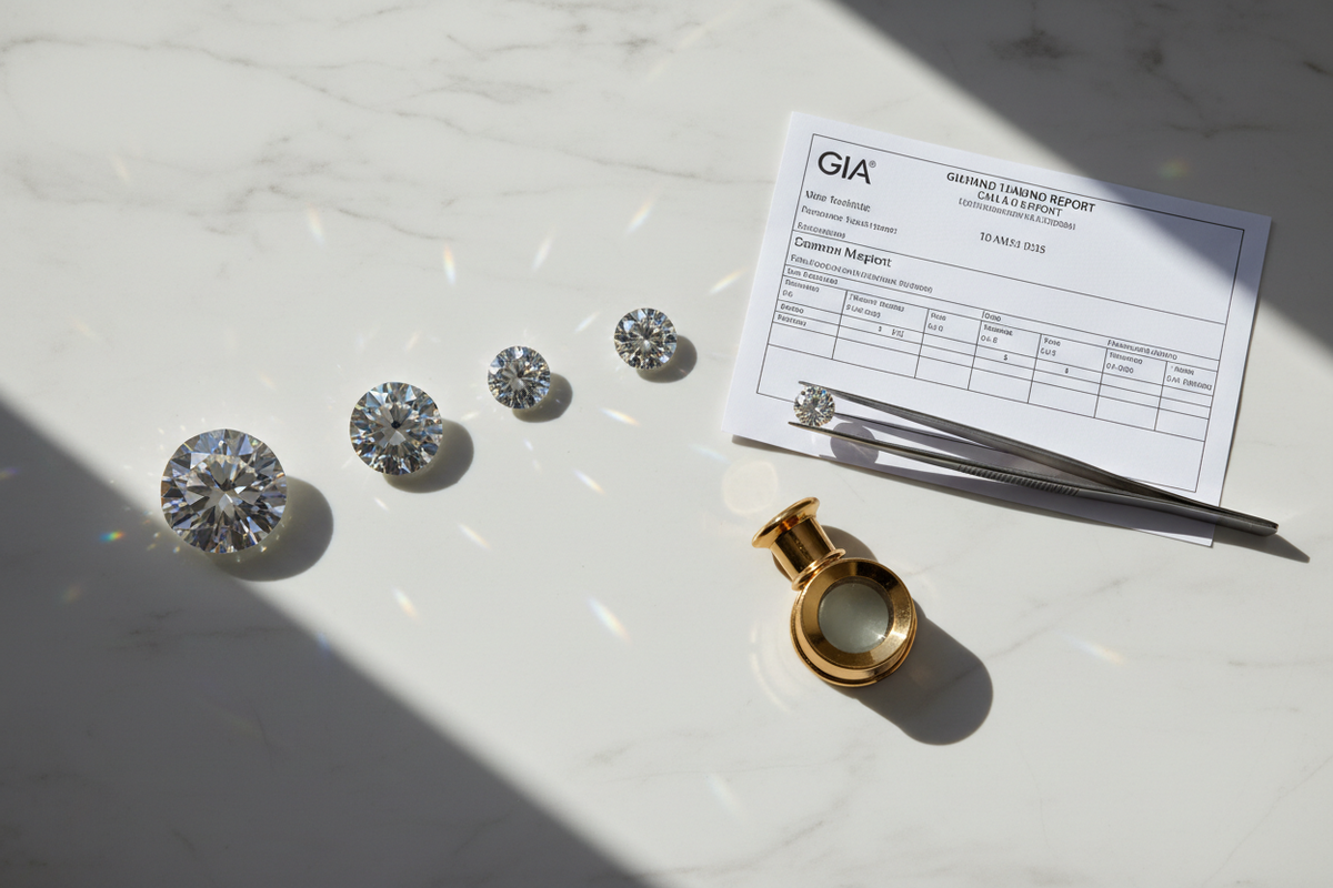 Diamond 4Cs Explained: Cut, Color, Clarity & Carat Guide – JewelryRich