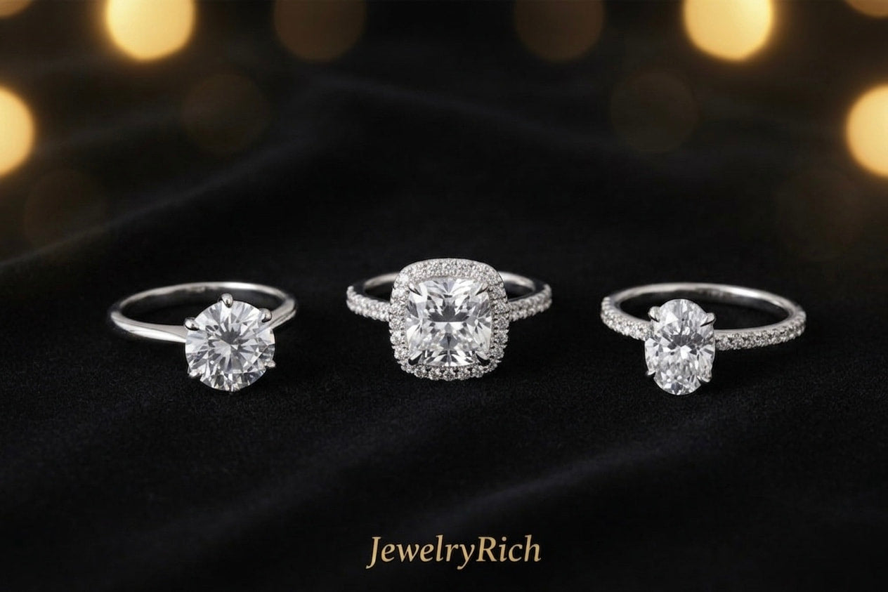 Diamond Engagement Rings in 18K Gold & Platinum | JewelryRich