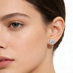 Clous d'oreilles diamant