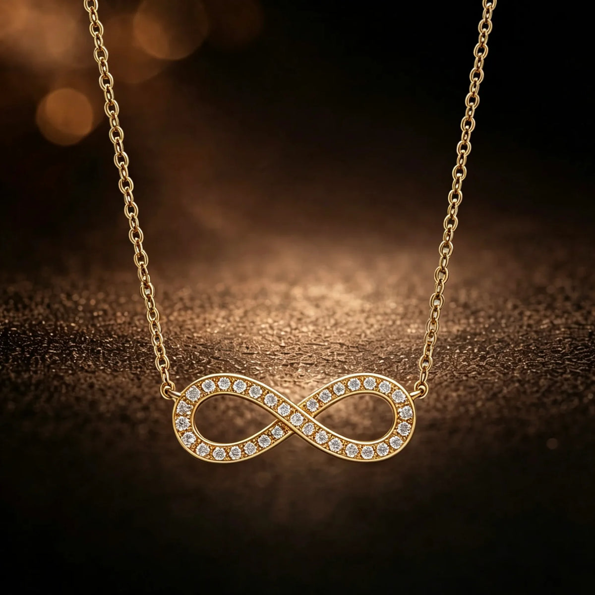 diamond pendant set chain with infinity pendant necklace