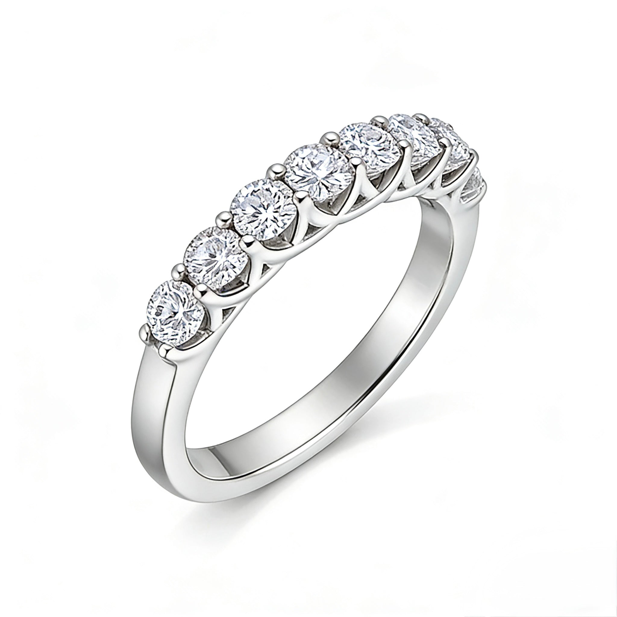 18K white gold diamond wedding band Ring