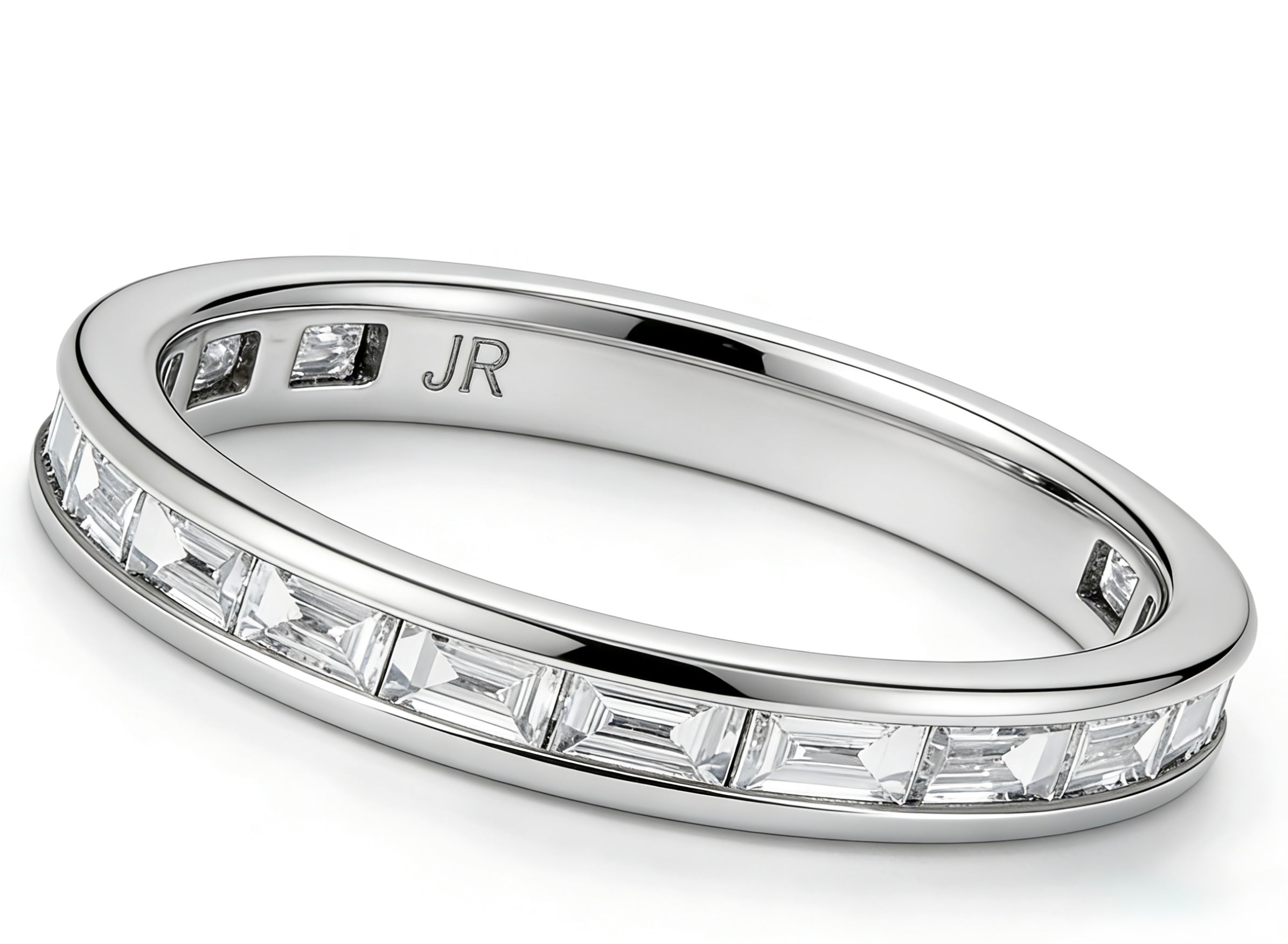 Platinum Baguette Diamond Ring (US Size 7)