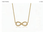 Infinity Diamond Pendant Necklace (18K Gold)