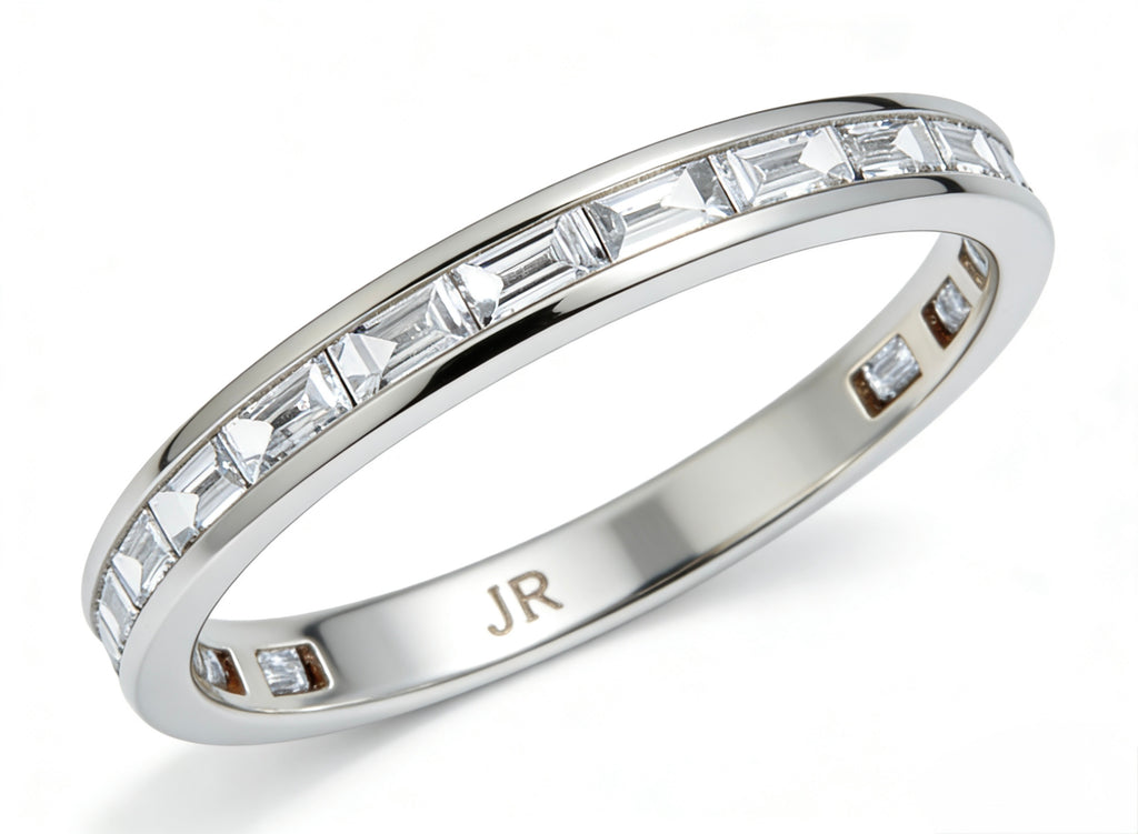 Platinum Baguette Diamond Eternity Band Ring