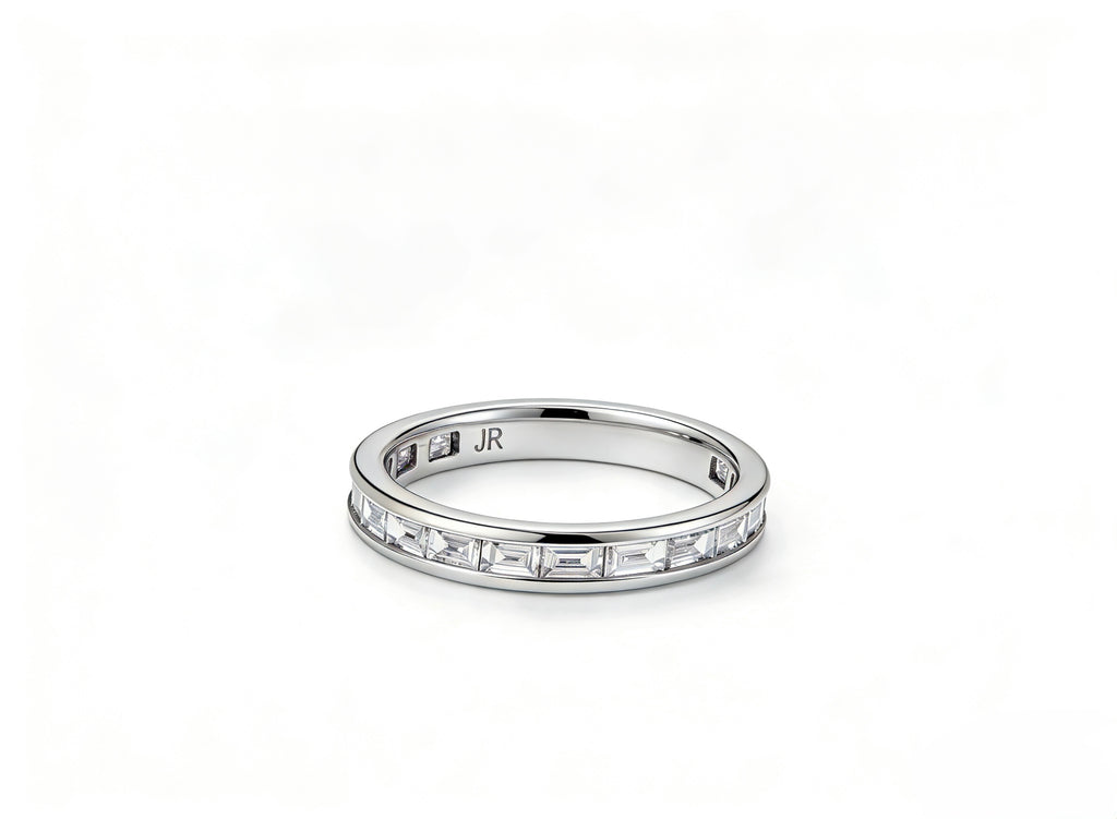 Platinum Baguette Diamond Eternity Band Ring