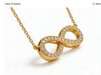 Infinity Diamond Pendant Necklace (18K Gold)