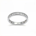 Platinum Baguette Diamond Eternity Band Ring