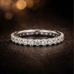White Gold Eternity Band Diamond Wedding Ring
