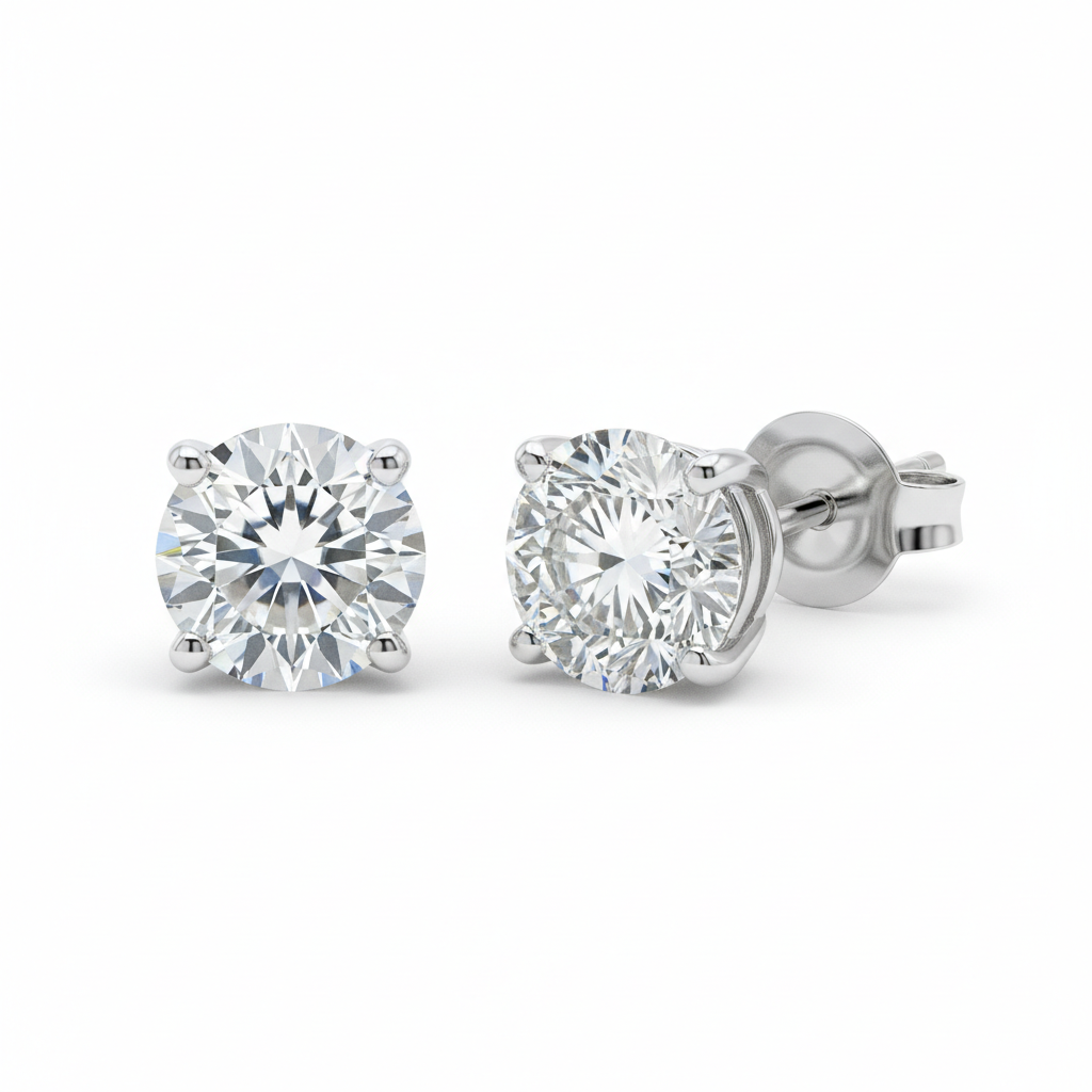 Diamond Stud Earrings
